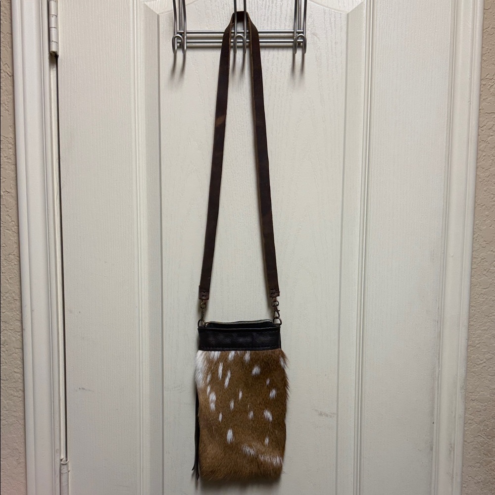 Stylish Brown and Black Crossbody Bag
